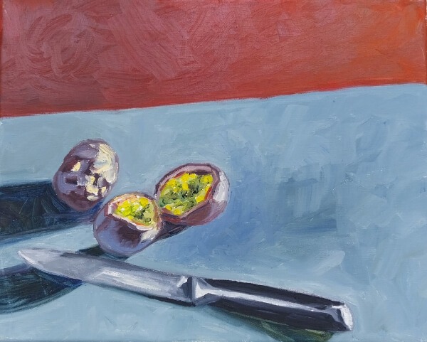 Peinture à l'huile à l'atelier par Jean-Marc Wettstein